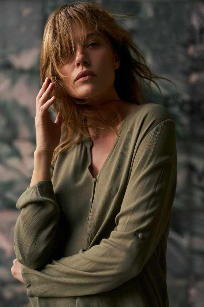 WOMEN'S SHIRT Z-KO-4802 OLIVE-set
