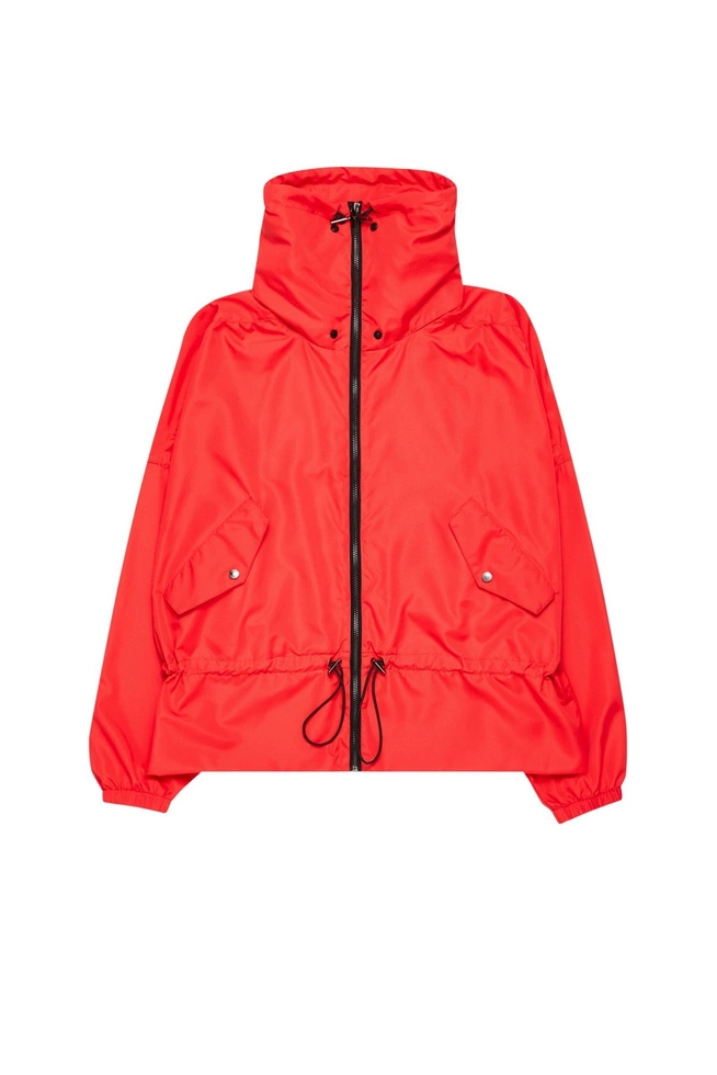 Hooded windbreaker jacket