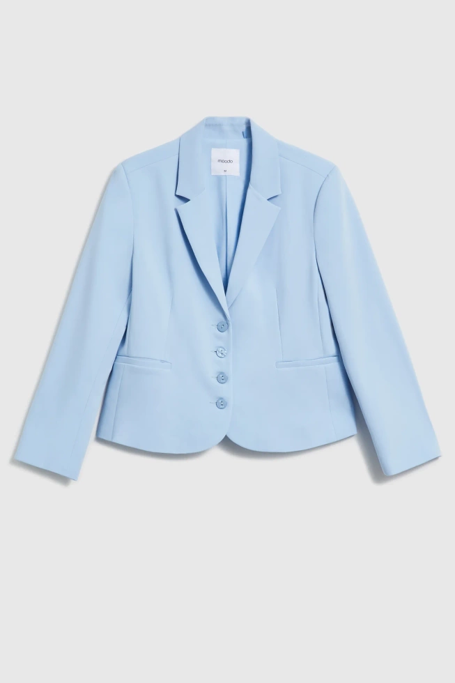 WOMEN'S BLAZER L-MR-4919 L.BLUE