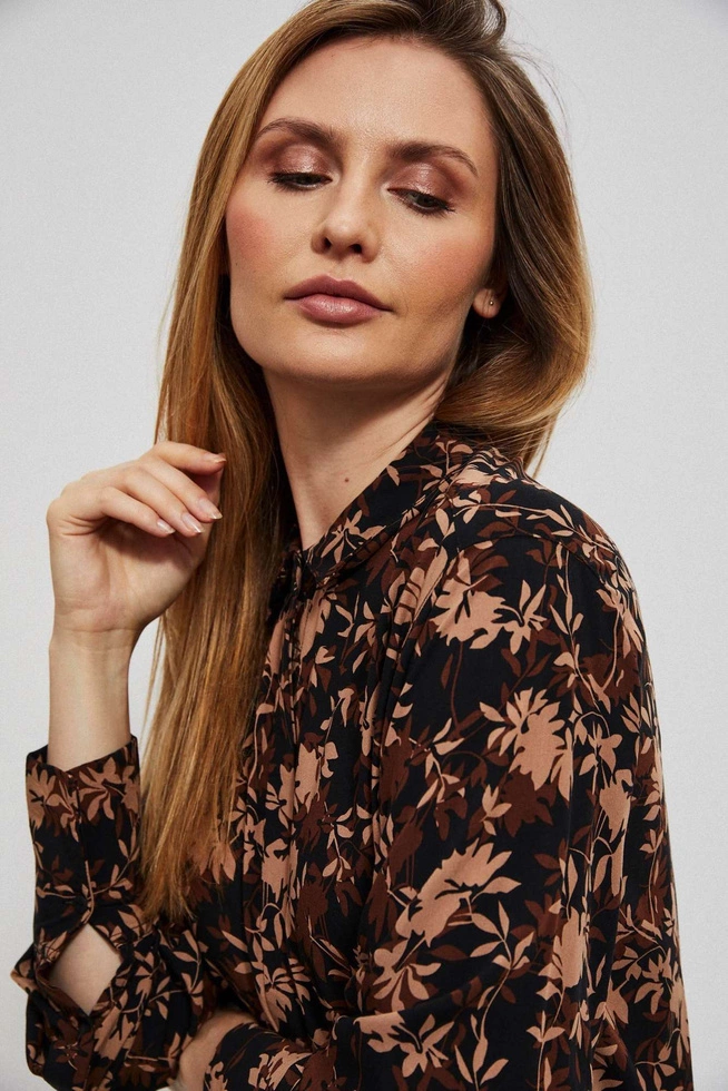 shirt with autumn print