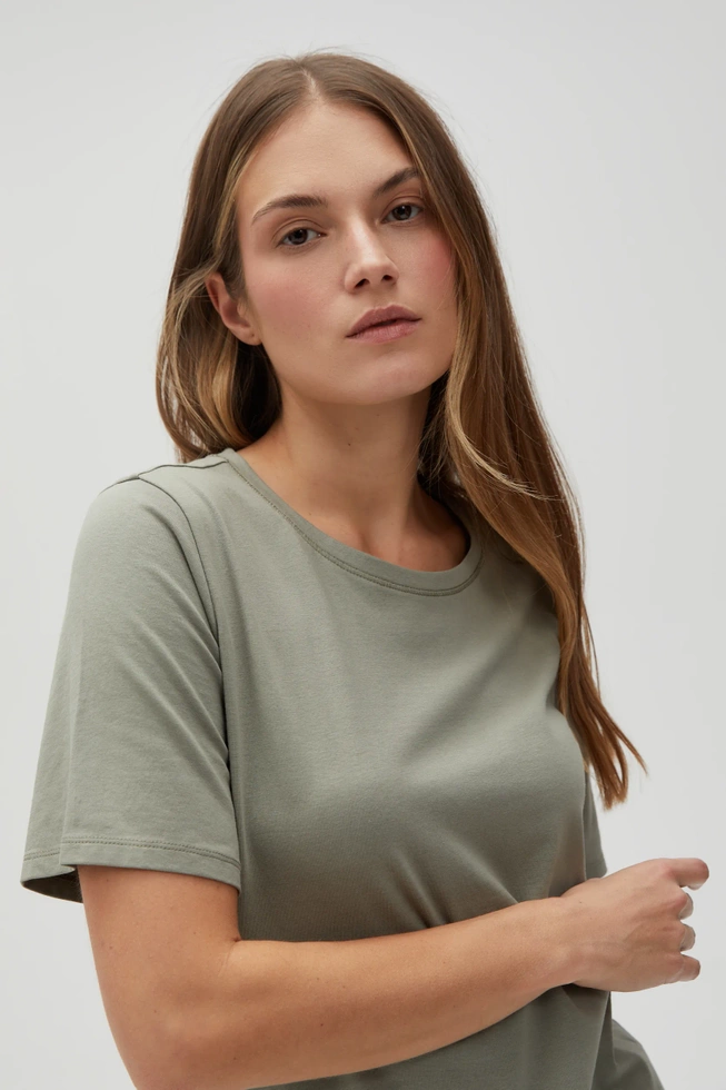 WOMEN'S TSHIRT L-TS-4624 OLIVE-set