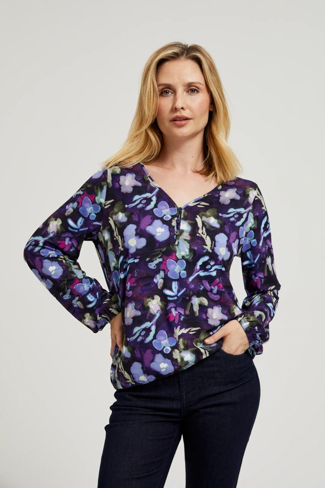 WOMEN'S LONGSLEEVE Z-TS-4511 D.VIOLET-set