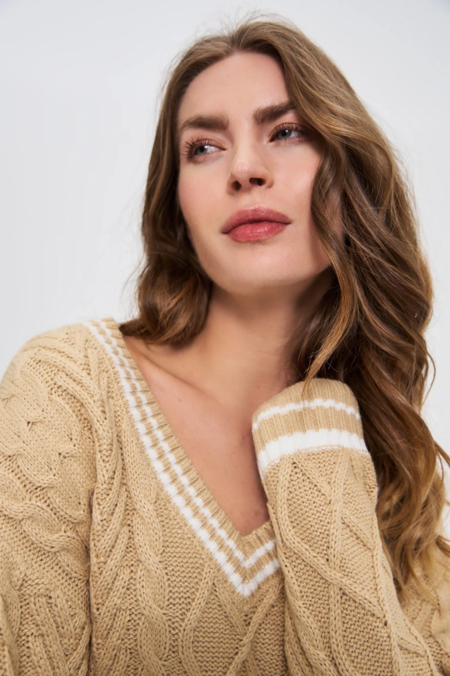 SWETER DAMSKI Z-SW-4828 BEIGE