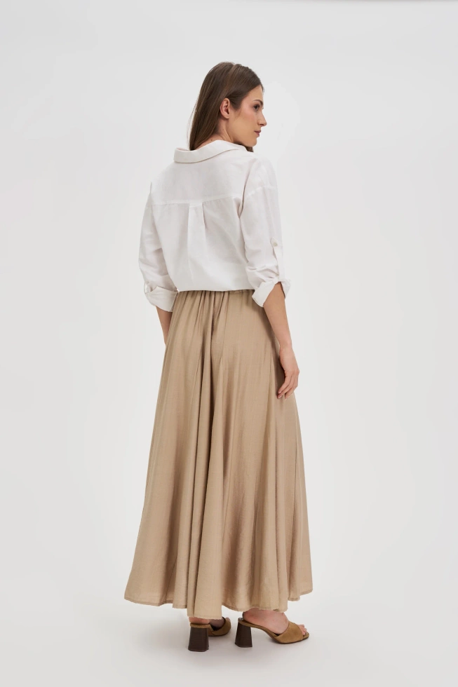 WOMEN'S SKIRT L-SC-4611 BEIGE-set