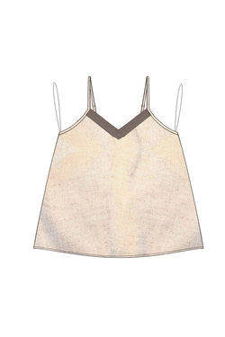 WOMEN'S SHIRT L-KO-4953 L.BEIGE