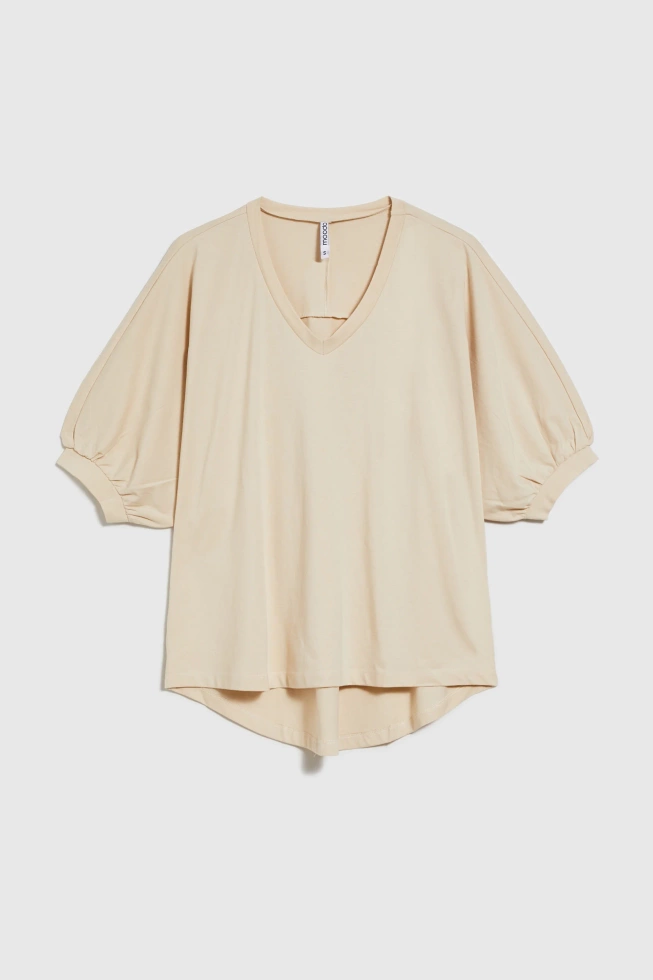 WOMEN'S TSHIRT L-TS-4658 L.BEIGE
