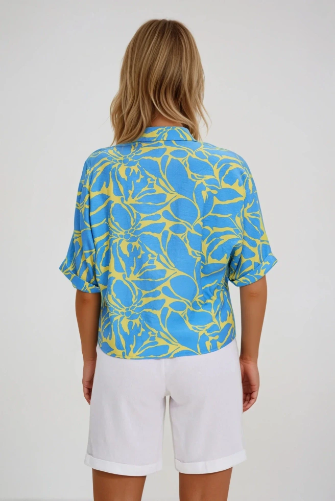 WOMEN'S SHIRT L-KO-4667 YELLOW