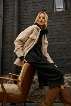 Oversize sweatshirt dress