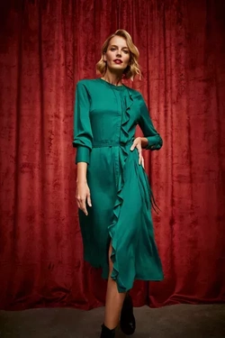 SUKIENKA DAMSKA Z-SU-4236 D.GREEN