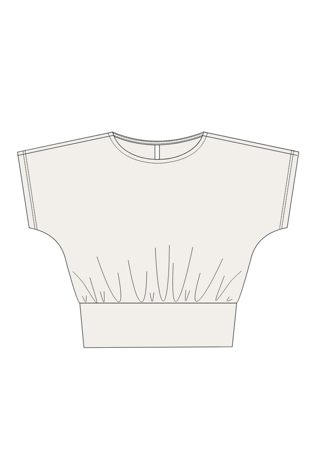 WOMEN'S TSHIRT L-TS-5030 OFF WHITE-set