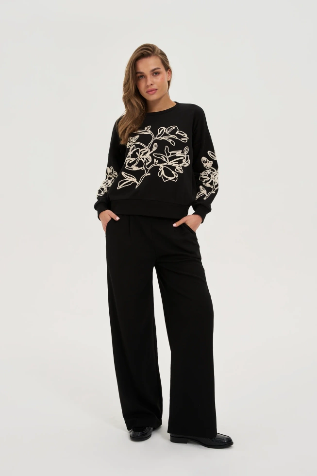 WOMEN'S SWEATSHIRT Z-BL-4817 BLACK