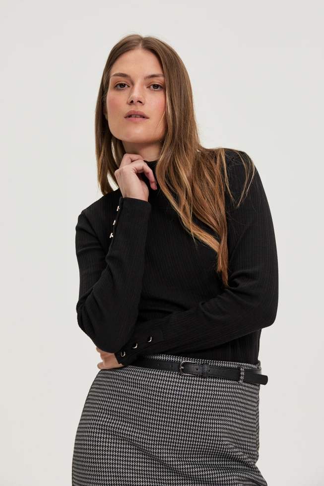 WOMEN'S LONGSLEEVE Z-TS-4818 BLACK