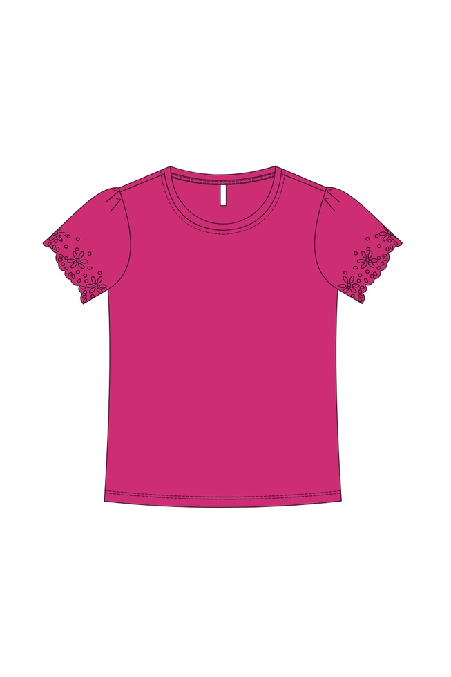 KOSZULKA DAMSKA L-TS-4930 FUCHSIA-pakiet