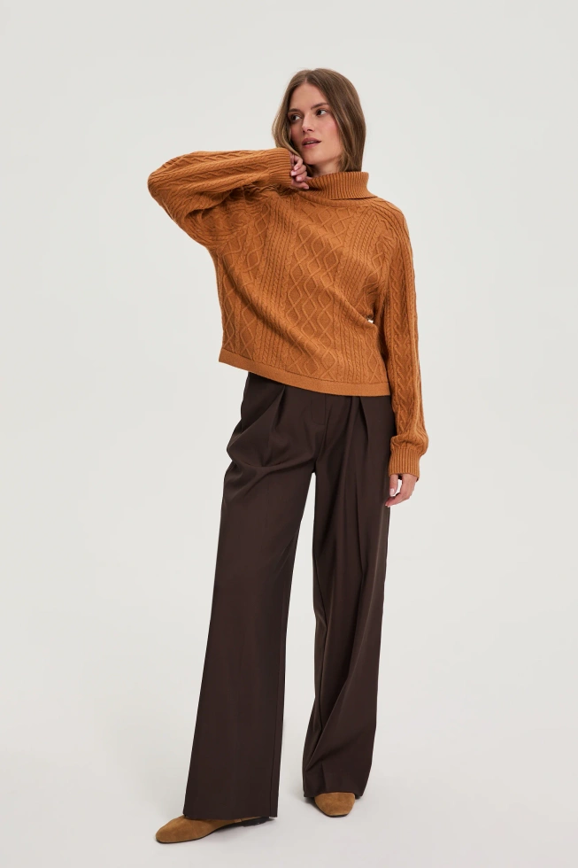 WOMEN'S SWEATER Z-SW-4848 CAMEL