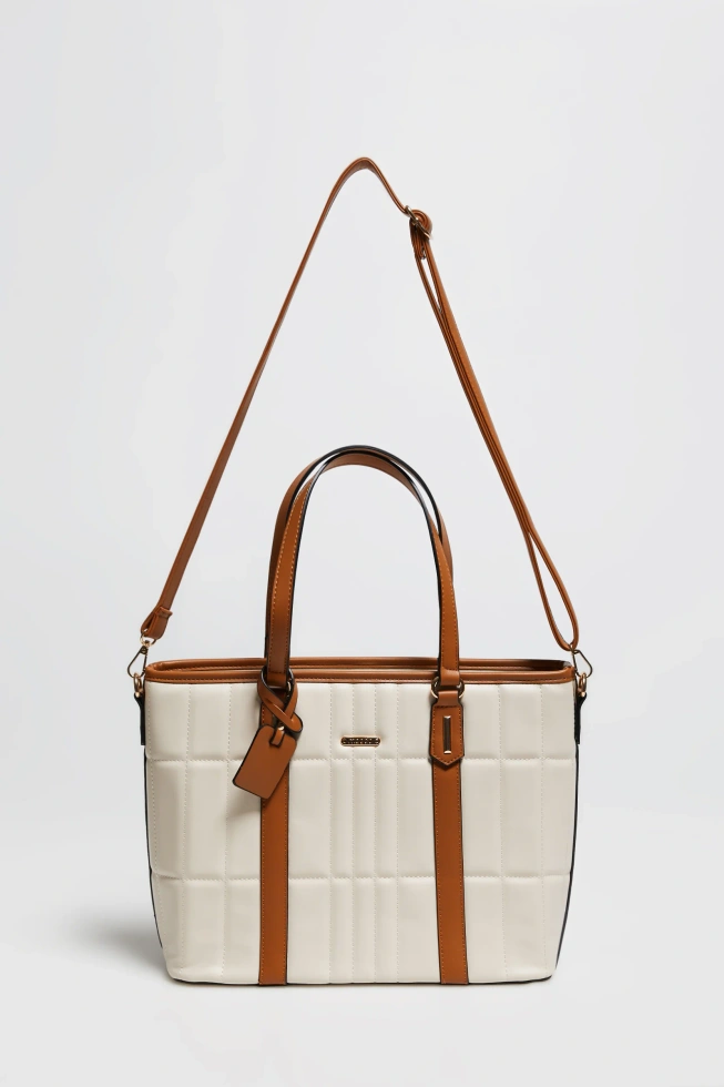 TORBA DAMSKA L-TO-4908 BEIGE-pakiet