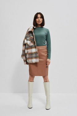 Geometric stitching skirt