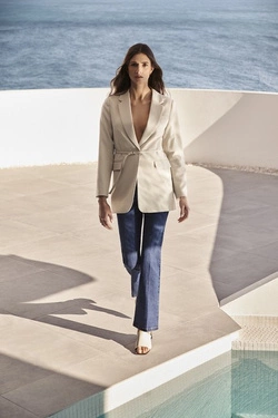 MARYNARKA DAMSKA L-MR-4009 L.BEIGE