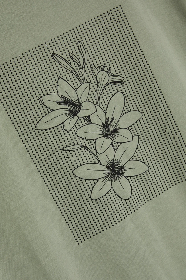 WOMEN'S TSHIRT L-TS-4640 OLIVE