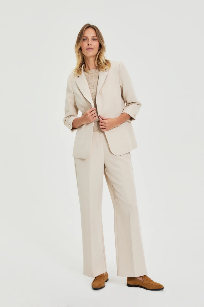 WOMEN'S BLAZER L-MR-4922 L.BEIGE
