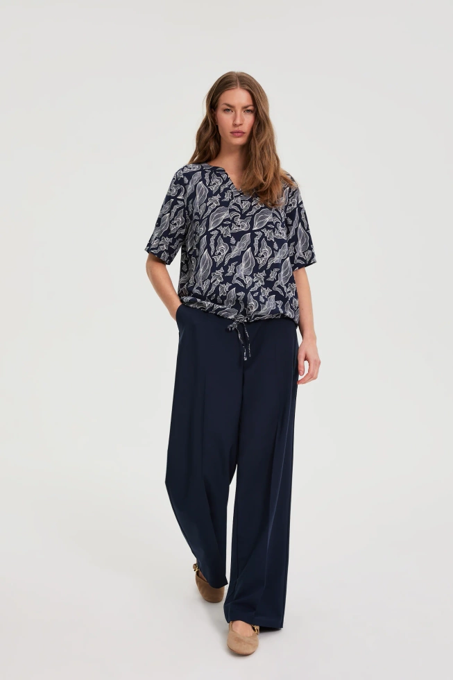 WOMEN'S SHIRT L-KO-4934 NAVY