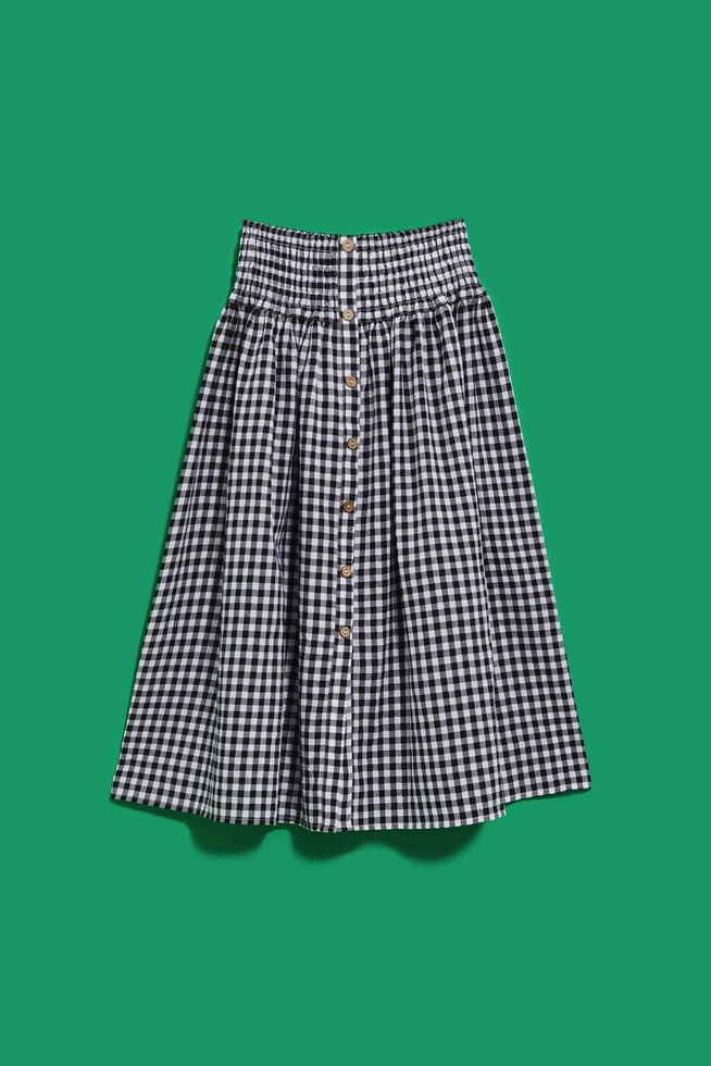 SPÓDNICA DAMSKA L-SC-4018 WHITE_BLACK