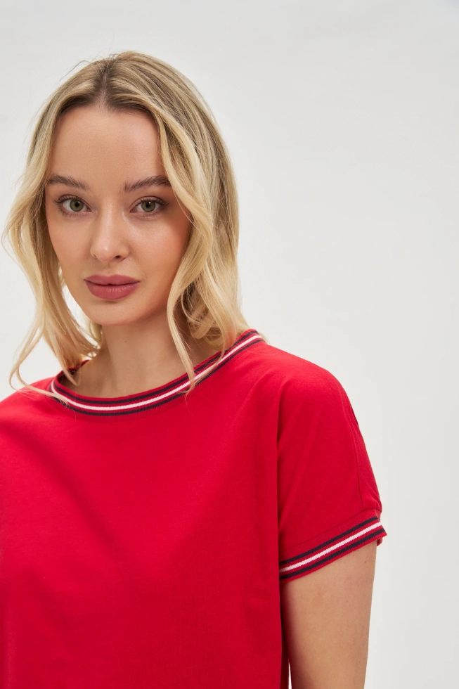 WOMEN'S TSHIRT L-TS-4637 RED