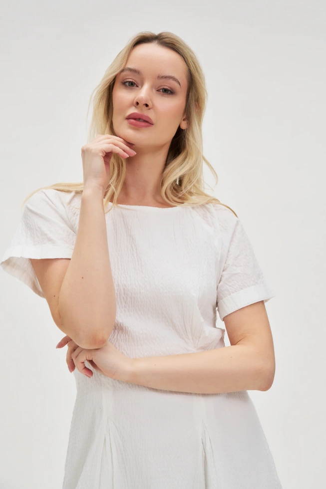 WOMEN'S DRESS L-SU-4627 WHITE-set