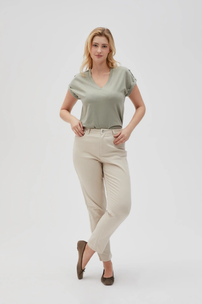 WOMEN'S PANTS L-SP-4612 L.BEIGE-set