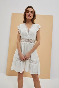 LADIES DRESS L-SU-4045 WHITE