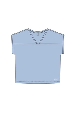 WOMEN'S TSHIRT L-TS-4984 L.BLUE-set