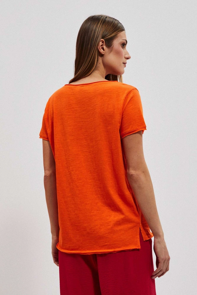 LADIES TSHIRT L-TS-4051 ORANGE