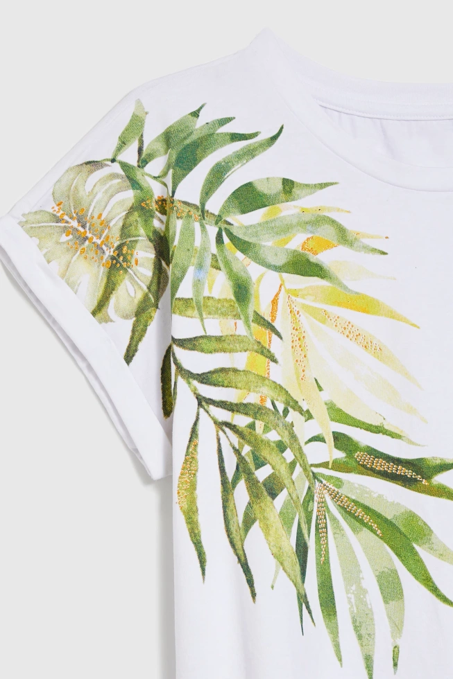 WOMEN'S TSHIRT L-TS-4657 WHITE