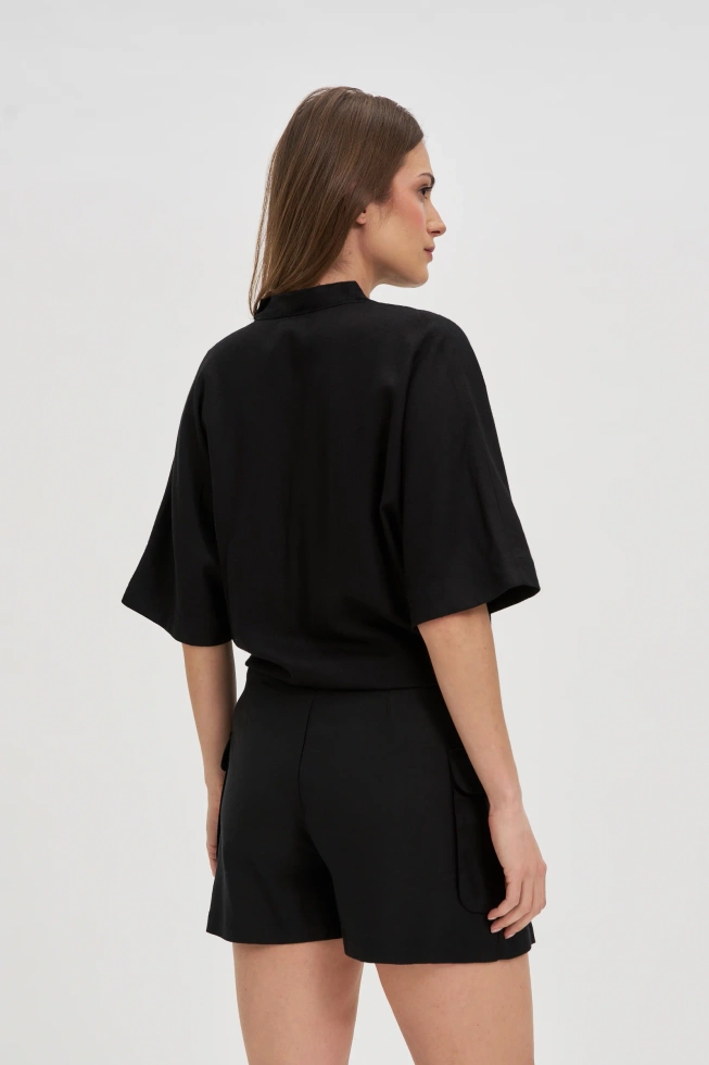 KOSZULA DAMSKA L-KO-4641 BLACK-pakiet