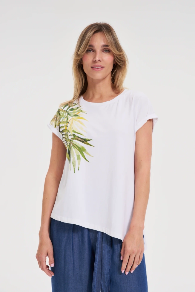 KOSZULKA DAMSKA L-TS-4657 WHITE