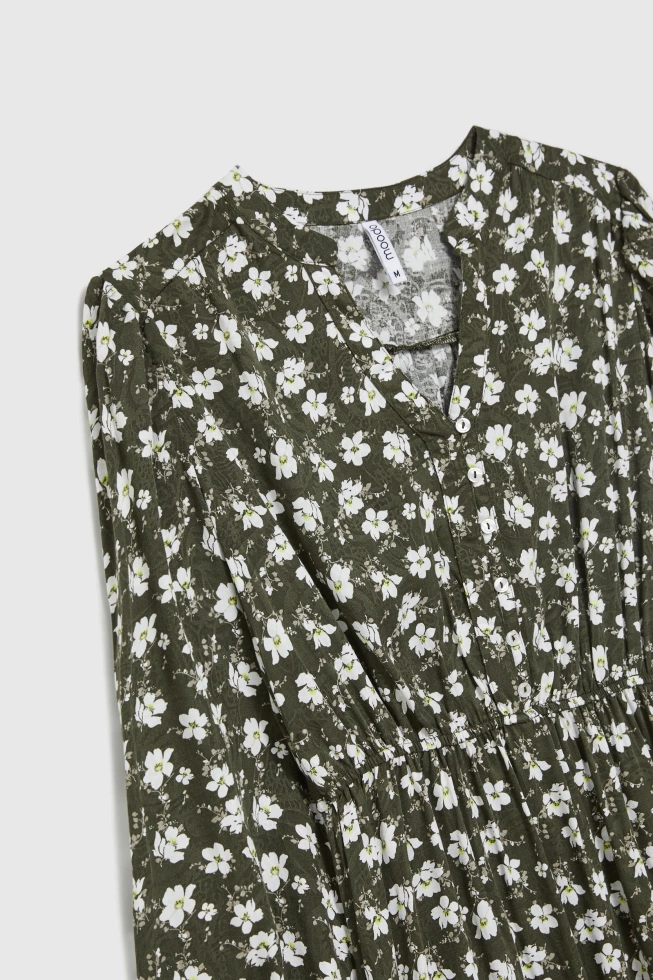 WOMEN'S DRESS Z-SU-4813 D.OLIVE
