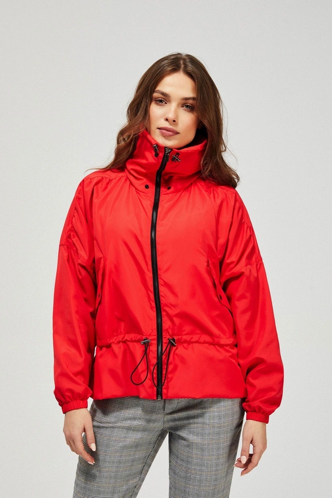 Kurtka wiatrówka z kapturem L-KU-3404 CORAL