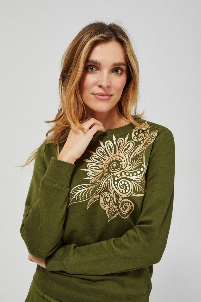 BLOUSE L-BL-3402 OLIVE