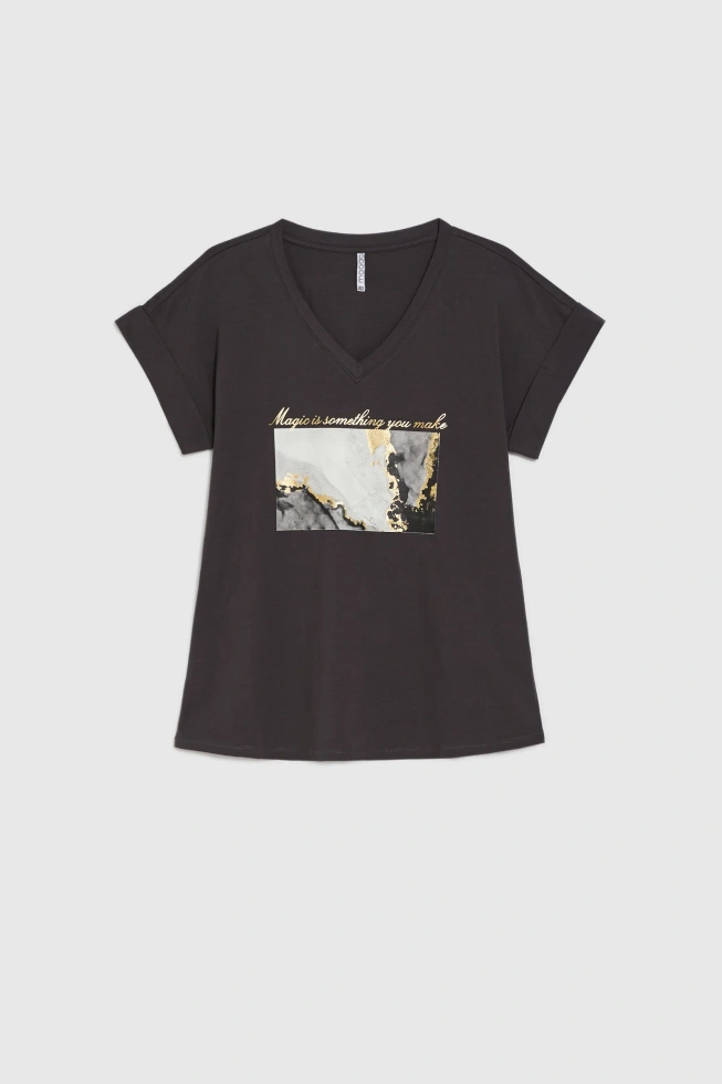 WOMEN'S TSHIRT L-TS-4936 GREY-set