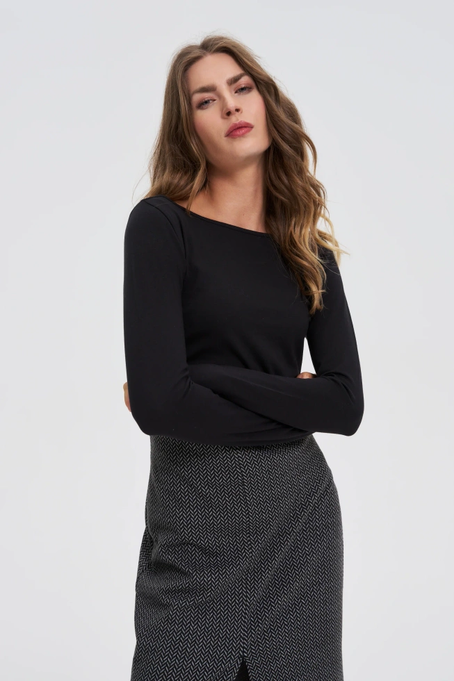 WOMEN'S LONGSLEEVE Z-TS-4803 BLACK