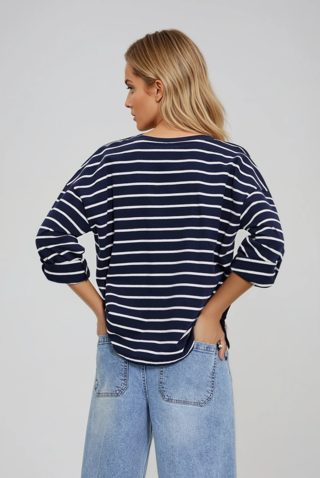 BLUZA DAMSKA L-BL-4910 NAVY