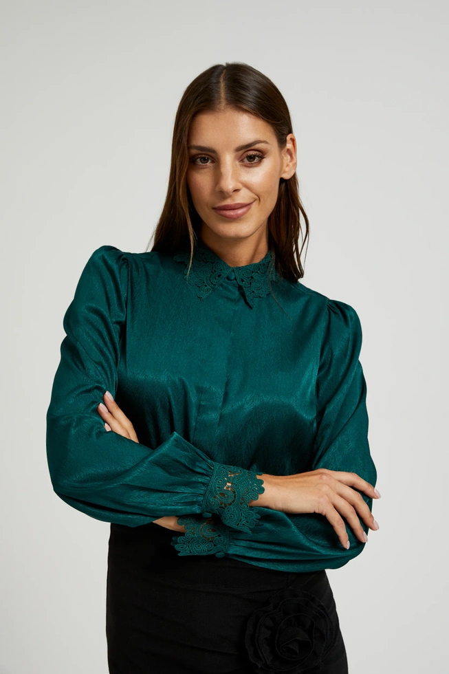 WOMEN'S SHIRT Z-KO-4531 D.GREEN