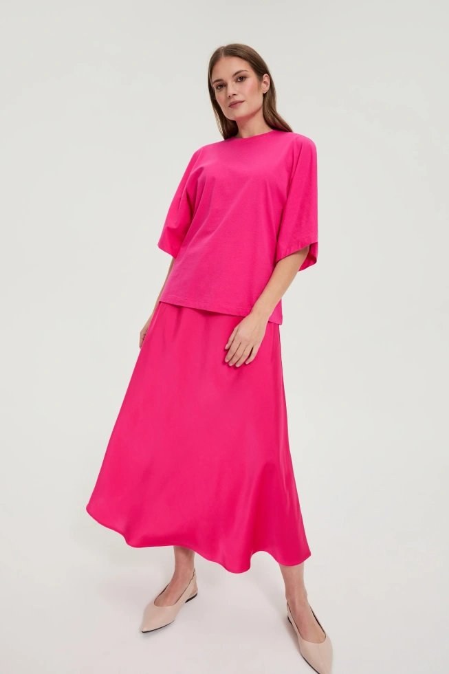 KOSZULKA DAMSKA L-TS-4944 FUCHSIA