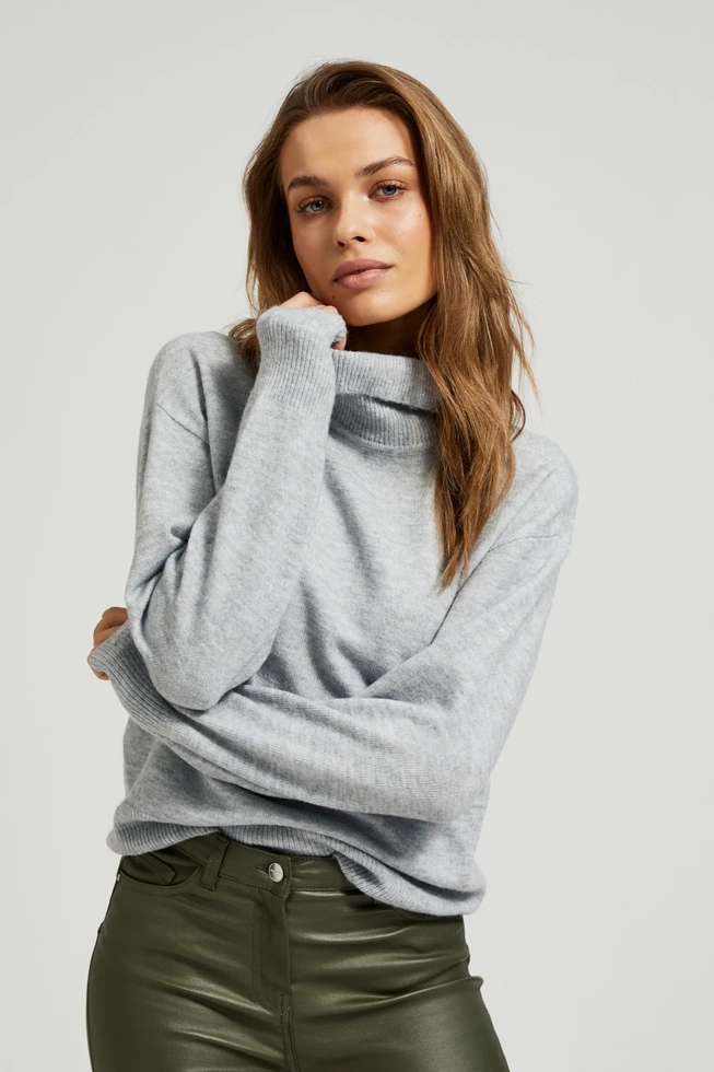 WOMEN'S SWEATER Z-SW-4511 GREY MEL