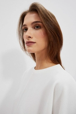 LADIES SWEATSHIRT L-BL-4013 OFF WHITE