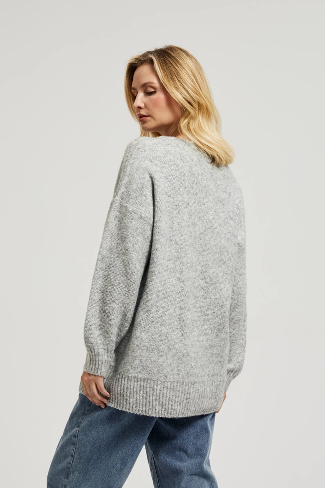 WOMEN'S SWEATER Z-SW-4534 L.GREY MEL