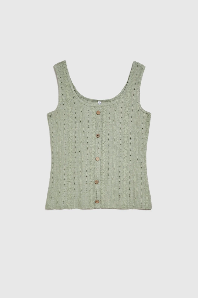 WOMEN'S TOP L-TS-4675 OLIVE