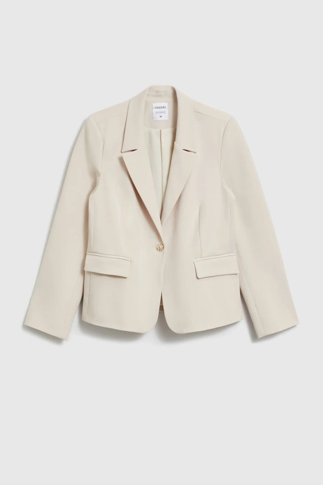 WOMEN'S BLAZER L-MR-4924 L.BEIGE
