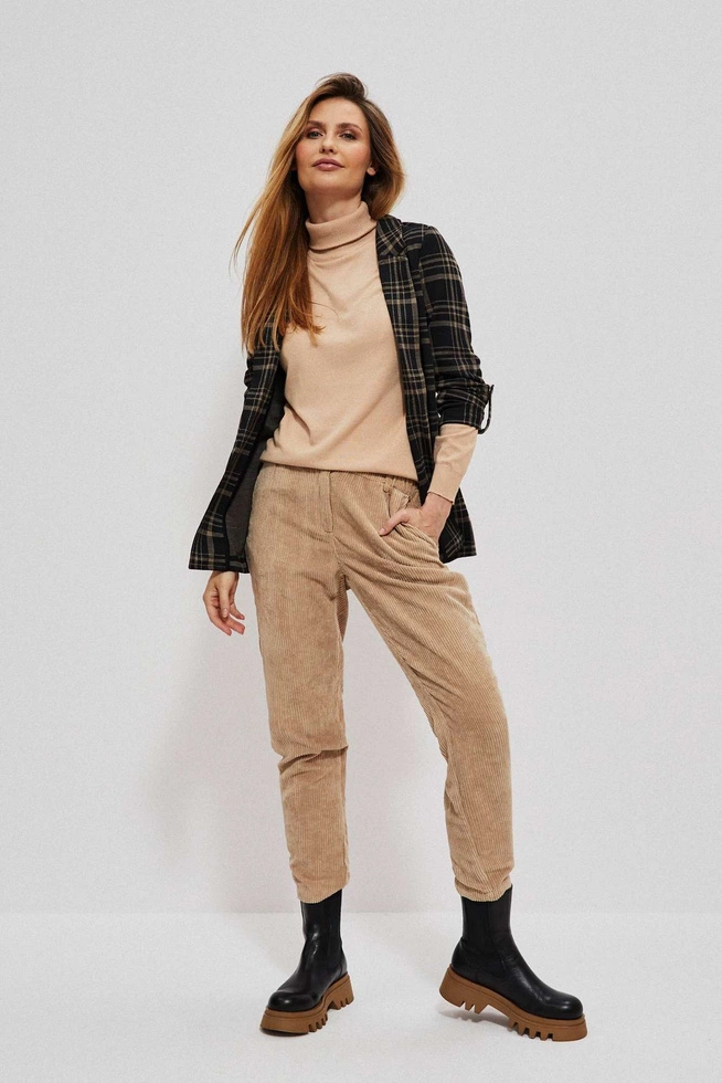 Single-breasted checked blazer