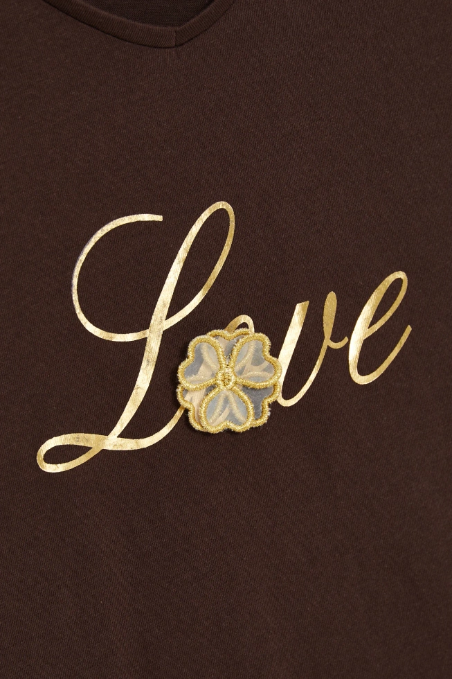 KOSZULKA DAMSKA L-TS-4959 D.BROWN