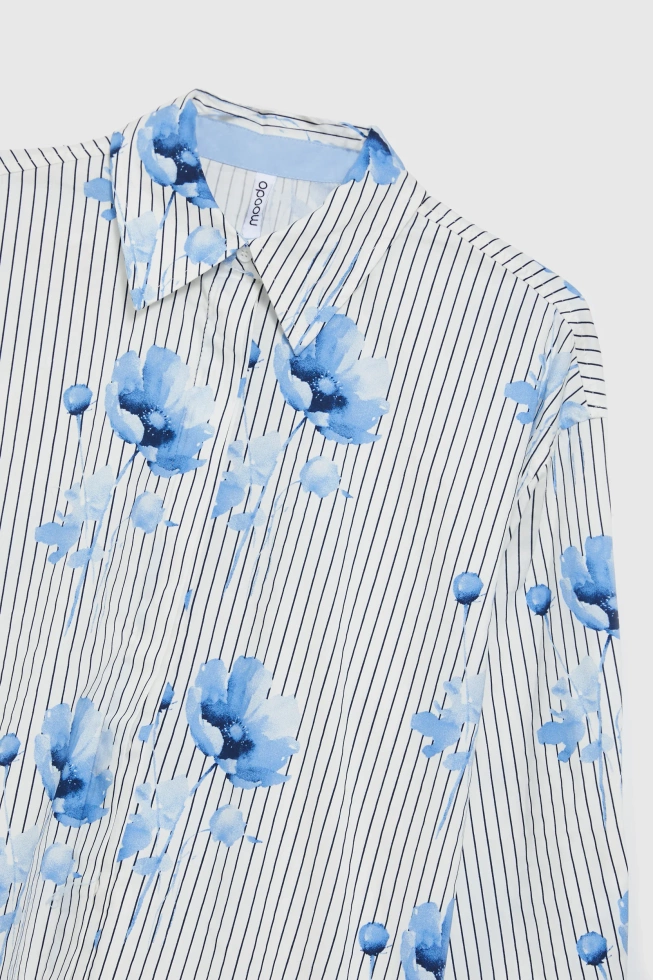 WOMEN'S SHIRT Z-KO-4810 WHITE_BLUE
